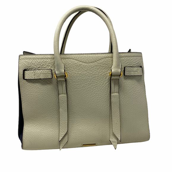 Rebecca Minkoff Sherry Satchel Cream White Calfskin Leather - Picture 1 of 8